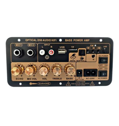 Placa amplificadora de áudio digital dc 12v bluetooth 5.0 ac 110v 220v subwoofer microfone duplo karaokê amp alto-falante home theater diy 30w 50w